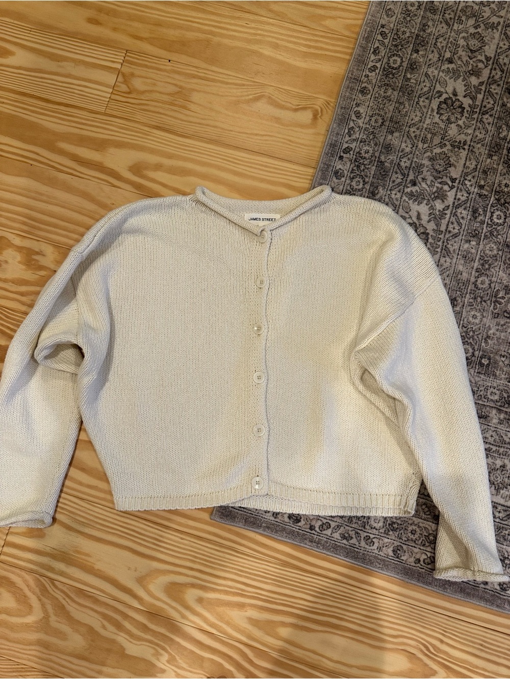 James Street Oversized Peri Cotton Cardigan
